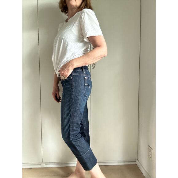 Vintage Style Y2K Joe's Denim Dark Wash Capri Low Rise Size 27 Socialite Kicker - Picture 6 of 11